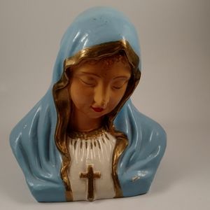 Vintage Spiritual Religious Madonna Headbust Mary